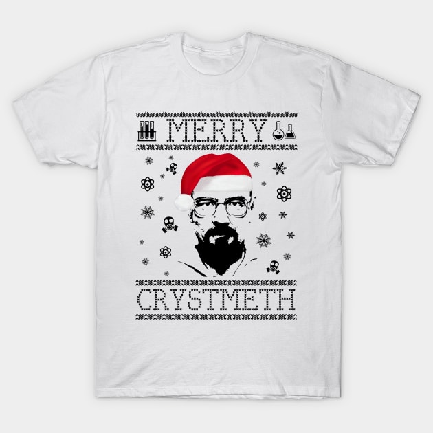 Breaking Bad Heisenberg Merry Chrystmeth Christmas T-Shirt by Rebus28